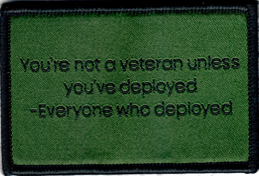 You're not a veteran unless you've deployed Velcro Patch