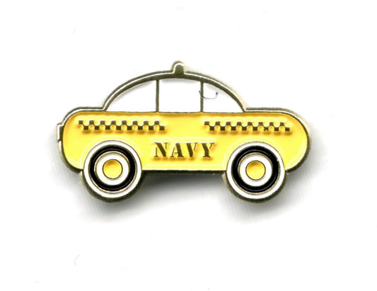 Navy Taxi soft enamel pin