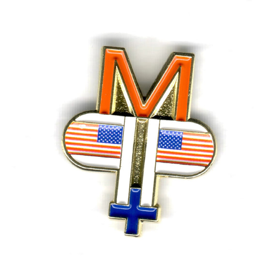 Military PP Plus soft enamel pin